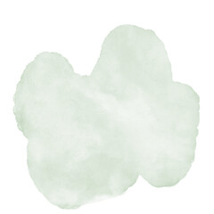 Green Watercolor Abstract Shapes