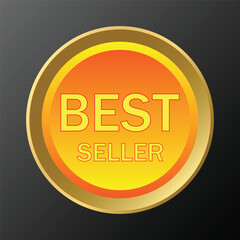 Best seller product badge design vector