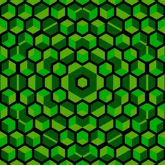 Illustration abstract kaleidoscope, lime green, forest green, emerald green, rgb. Good for symmetrical, floral, or paisley patterns with shades of green. Fit for painting, backdrop, wall art, canvas.