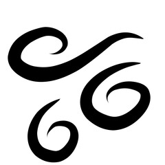 Doodle wind illustration vector