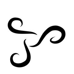 Doodle wind illustration vector