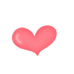 red heart isolated on white