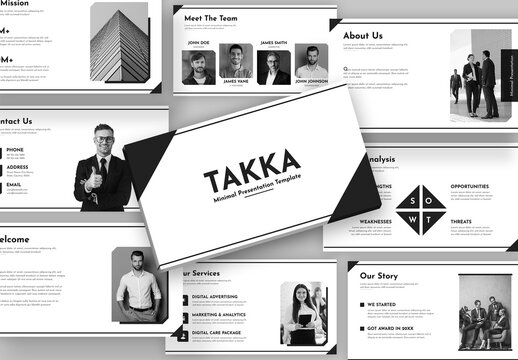 TAKKAA Minimal Presentation Layout