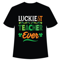 St. Patrick's Day Shirt Design Print Template, Lucky Charms, Irish, everyone has a little luck Typography Design