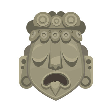 Maya Civilization Statue Composition
