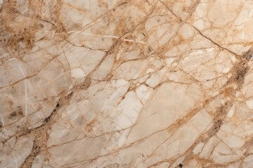 Marble Surface Texture Background Beige Marble With Light Cream And Tan Veins. Generative AI