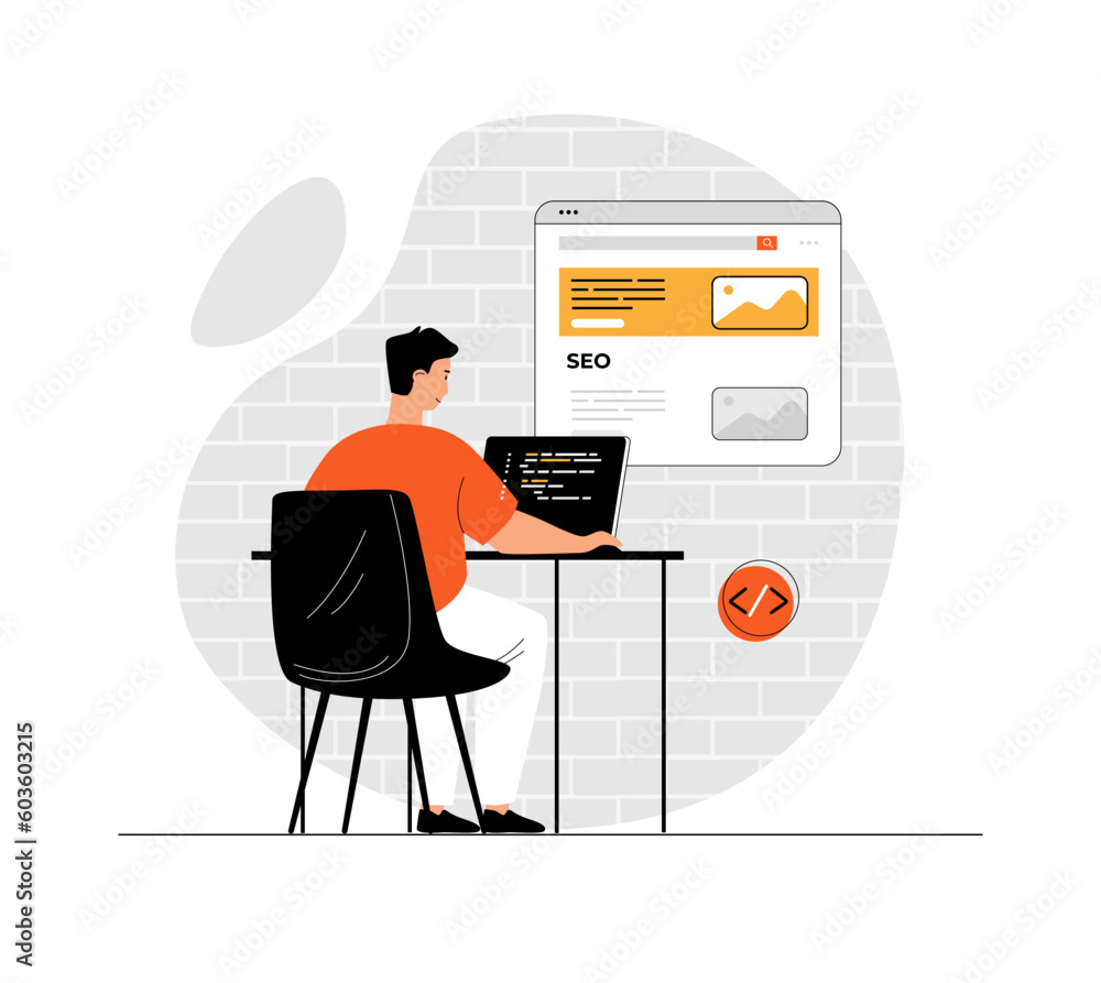 Poster search engine optimization for website ranking development. digital marketing strategy. website seo 