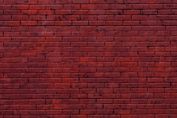 Naklejka na ściany i meble Red brick wall background texture