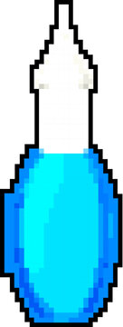 muscus nasal aspirator game pixel art retro vector. bit muscus nasal aspirator. old vintage illustration