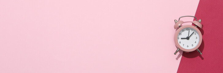 Concept of sleep and wake up with alarm clock