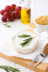 Concept of delicious French food - Camembert cheese