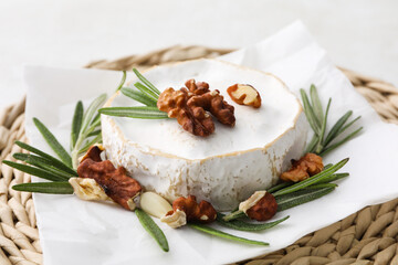 Concept of delicious French food - Camembert cheese