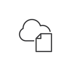 File storage line icon
