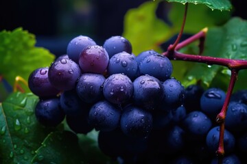 grapes on vine