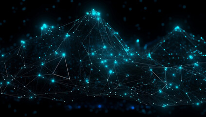 Technology Network Background.