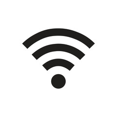 Wi-Fi icon design. WIFI icon in flat style.