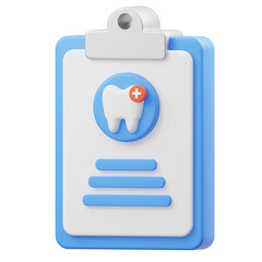 Dental Report Equipment 3D Icon