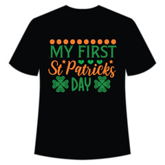 St. Patrick's Day Shirt Design Print Template, Lucky Charms, Irish, everyone has a little luck Typography Design