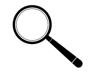 Magnifying glass icon isolated on white background. Vector Illustration EPS 10 File.