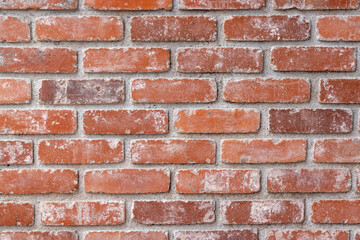 Texture and detail of a brick wall