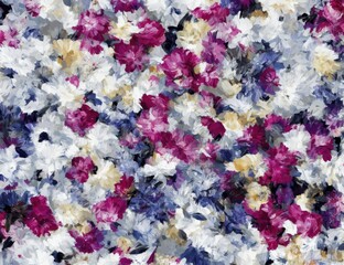 Flowers abstract illustration. Created by a stable diffusion neural network.