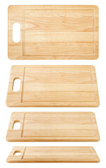 wooden board isolated on white background