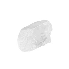 Rock sea salt isolated on white background, full depth of field