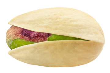 pistachio isolated on white background, full depth of field