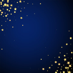 Fototapeta premium Magic stars vector overlay. Gold stars scattered