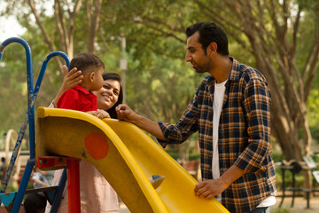 Indian Family in the park 