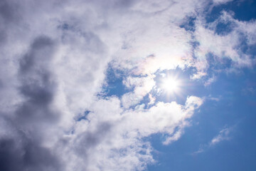 blue sky with clouds