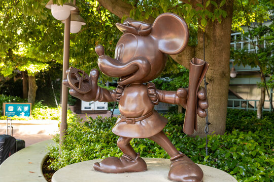 ミッキーマウス 東京ディズニーシー 銅像