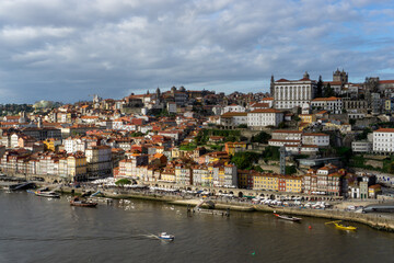 Fototapeta na wymiar View of Porto city with Douro river