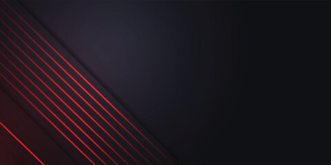 Black abstract background and red line light 