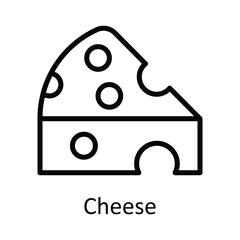 Cheese vector    outline Icon Design illustration. Agriculture  Symbol on White background EPS 10 File