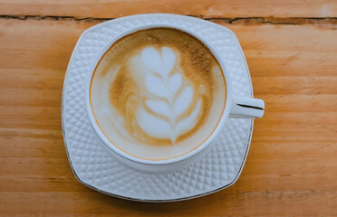 Morning coffee and cookies in a restaurant