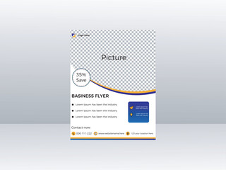 corporate flyer design template vector