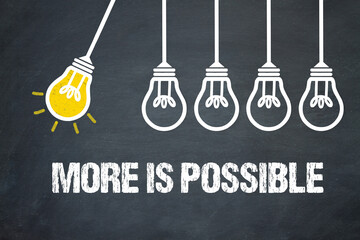 Fototapeta premium More is possible 