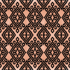 Ikat pattern Ethnic textile tribal American American Aztec fabric geometric motif