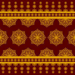 Thai Ikat Seamless Pattern Background,Thai traditional design, thai background,Vintage Traditional Thai Fabric Texture.