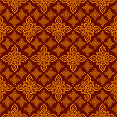 Thai Ikat Seamless Pattern Background,Thai traditional design, thai background,Vintage Traditional Thai Fabric Texture.