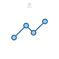 line chart icon symbol template for graphic and web design collection logo vector illustration