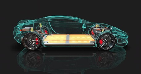 Driving Towards Sustainability. Electric Cars and Our Environment. 4K 3D Concept Animation. - Powered by Adobe