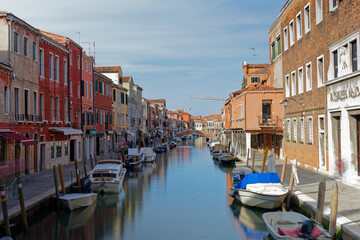 Fototapeta na wymiar canal de l'ile de murano - venise - italie du nord