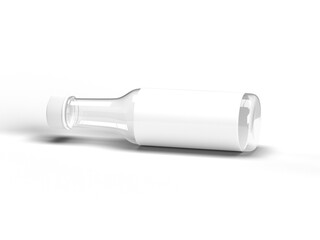 3D bottle Jar mockup for packaging on isolate white background