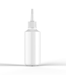 3D bottle Jar mockup for packaging on isolate white background