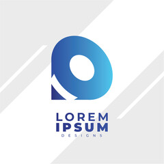 Gradien design logo modern simple  template 