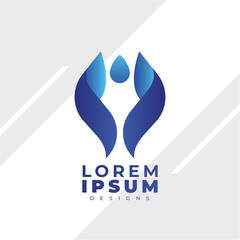 Gradien design logo modern simple  template 