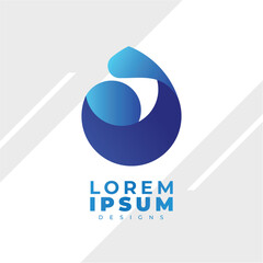 Gradien design logo modern simple  template 