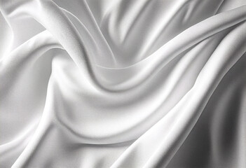 white satin fabric texture background with copy space for text or image